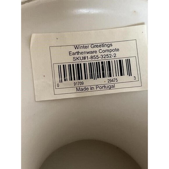 Lenox WINTER GREETINGS EVERYDAY 13" Pedestal Centerpiece Bowl Compote Cardinal - Picture 8 of 8